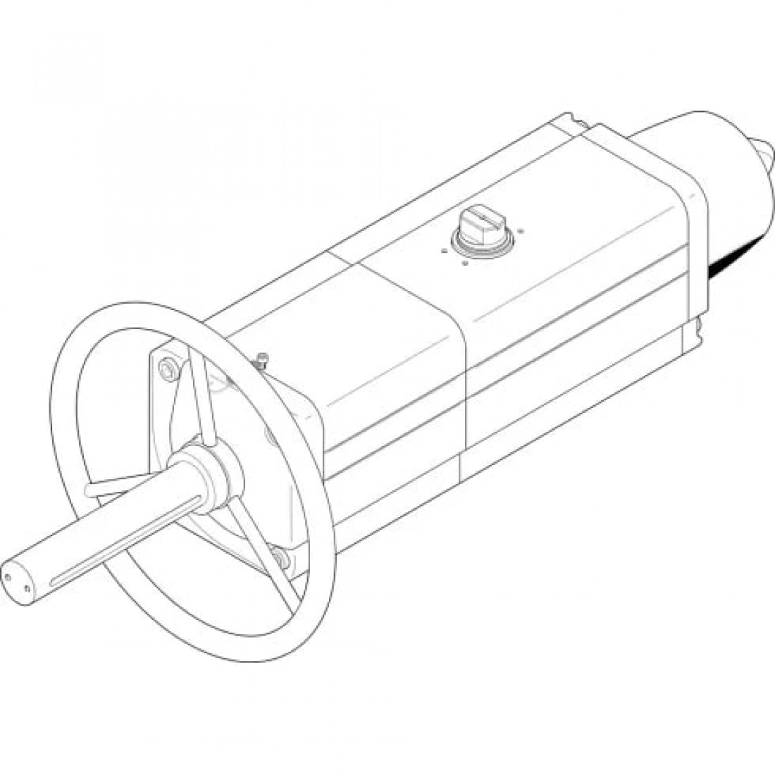 Неполноповоротный привод Festo DAPS-0720-090-RS3-F14-MW