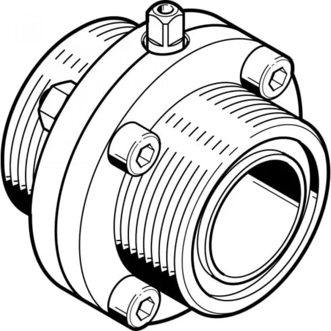 Поворотный затвор пищевой Festo VZFB-SZ-11/2&rdquo;-TT-V2V2E