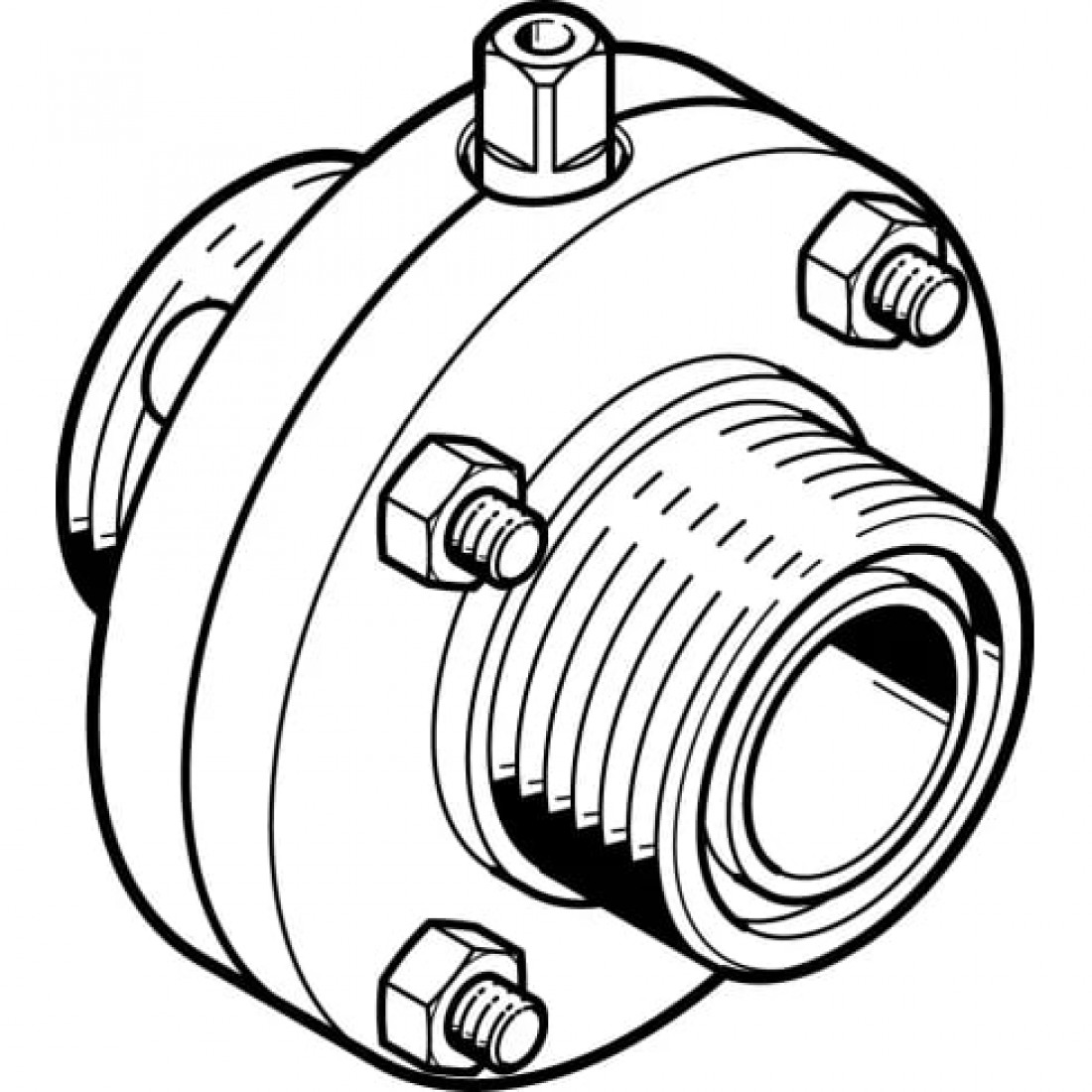 Поворотный затвор пищевой Festo VZFB-SZ-1&rdquo;-TT-V2V2V