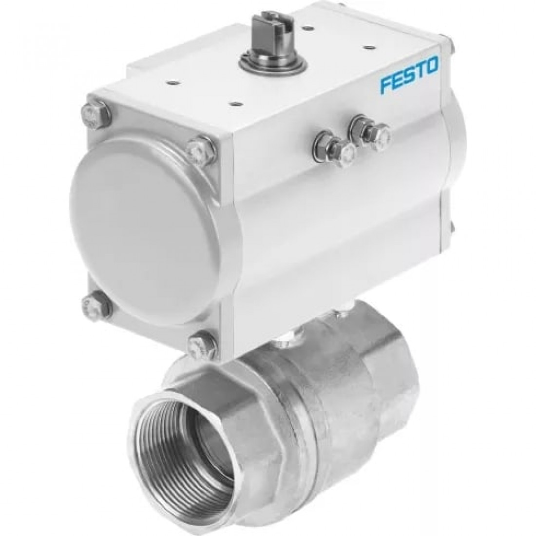 Шаровой кран с приводом Festo VZBM-A-1-RP-25-D-2-B2-PA10 Ру25 Ду25 (PN25 DN25)