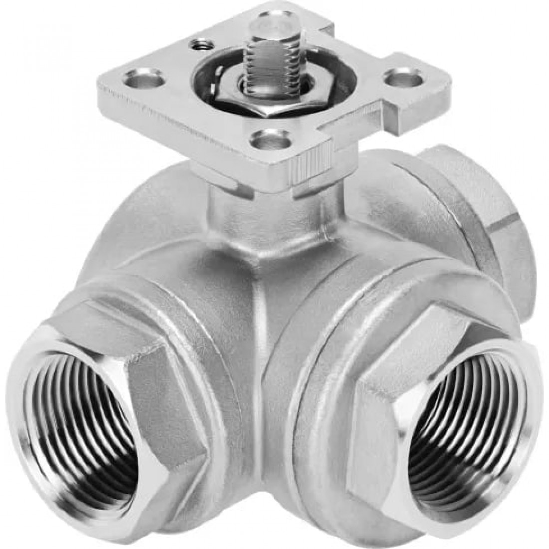 Шаровой кран Festo VZBE-3/8-T-63-F-3L-F04-V15V15 Ру63 Ду10 (PN63 DN10)