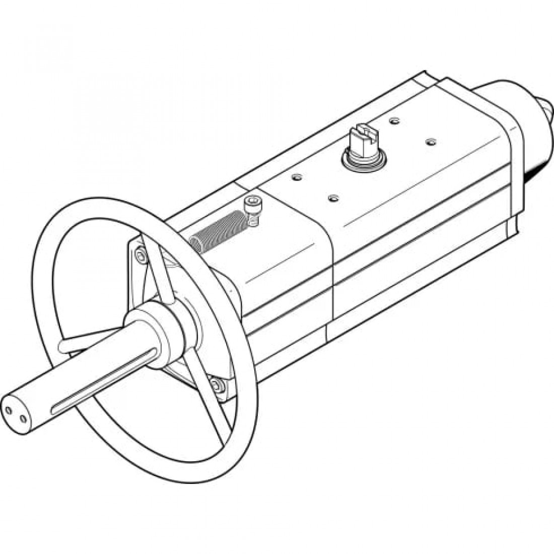 Неполноповоротный привод Festo DAPS-0090-090-RS3-F0710-MW