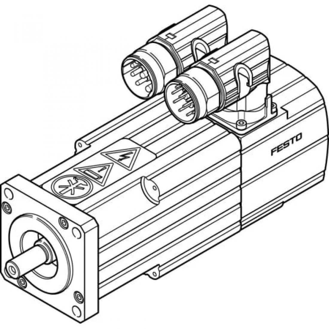 Серводвигатель Festo EMMS-AS-55-MK-HS-RRB-S1