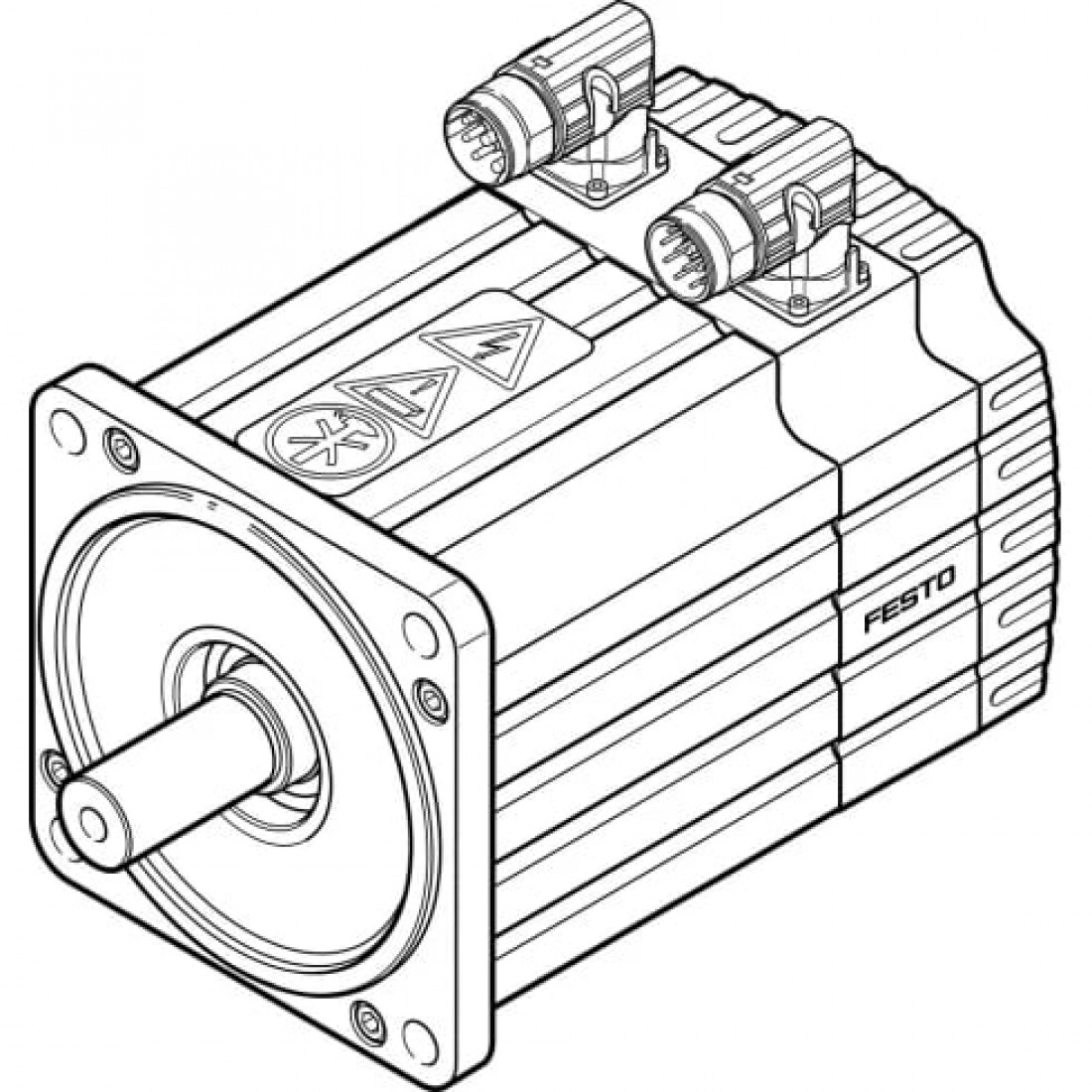 Серводвигатель Festo EMMS-AS-140-SK-HV-RRB-S1