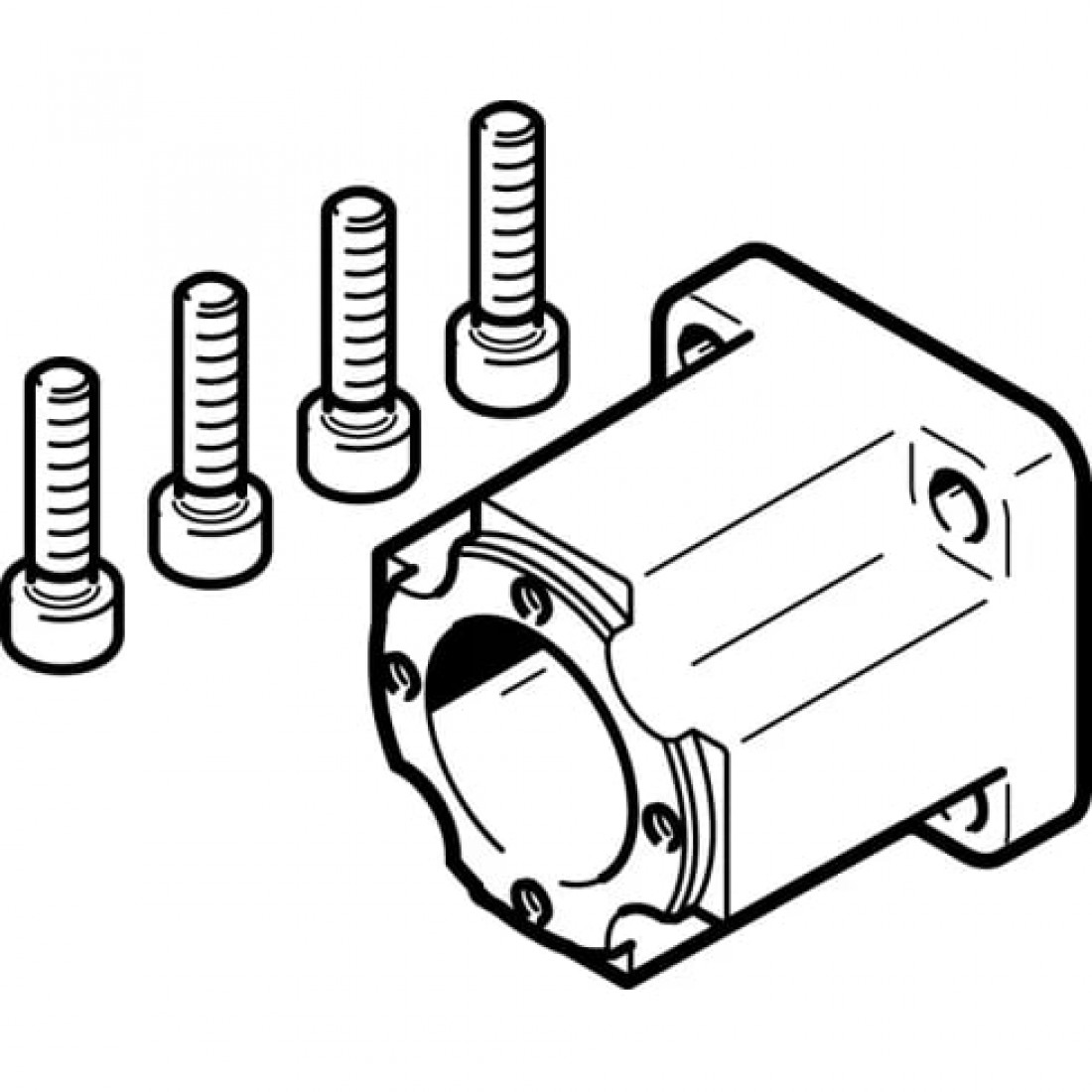 Корпус муфты Festo EAMK-A-D19-28D
