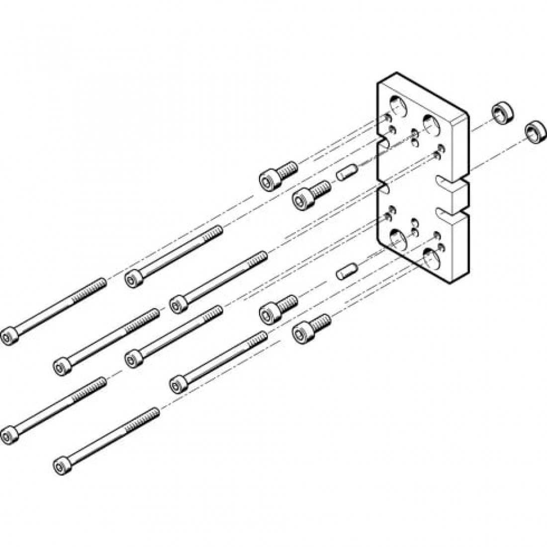 Адаптерная плита для параллельного захвата Festo HAPG-79