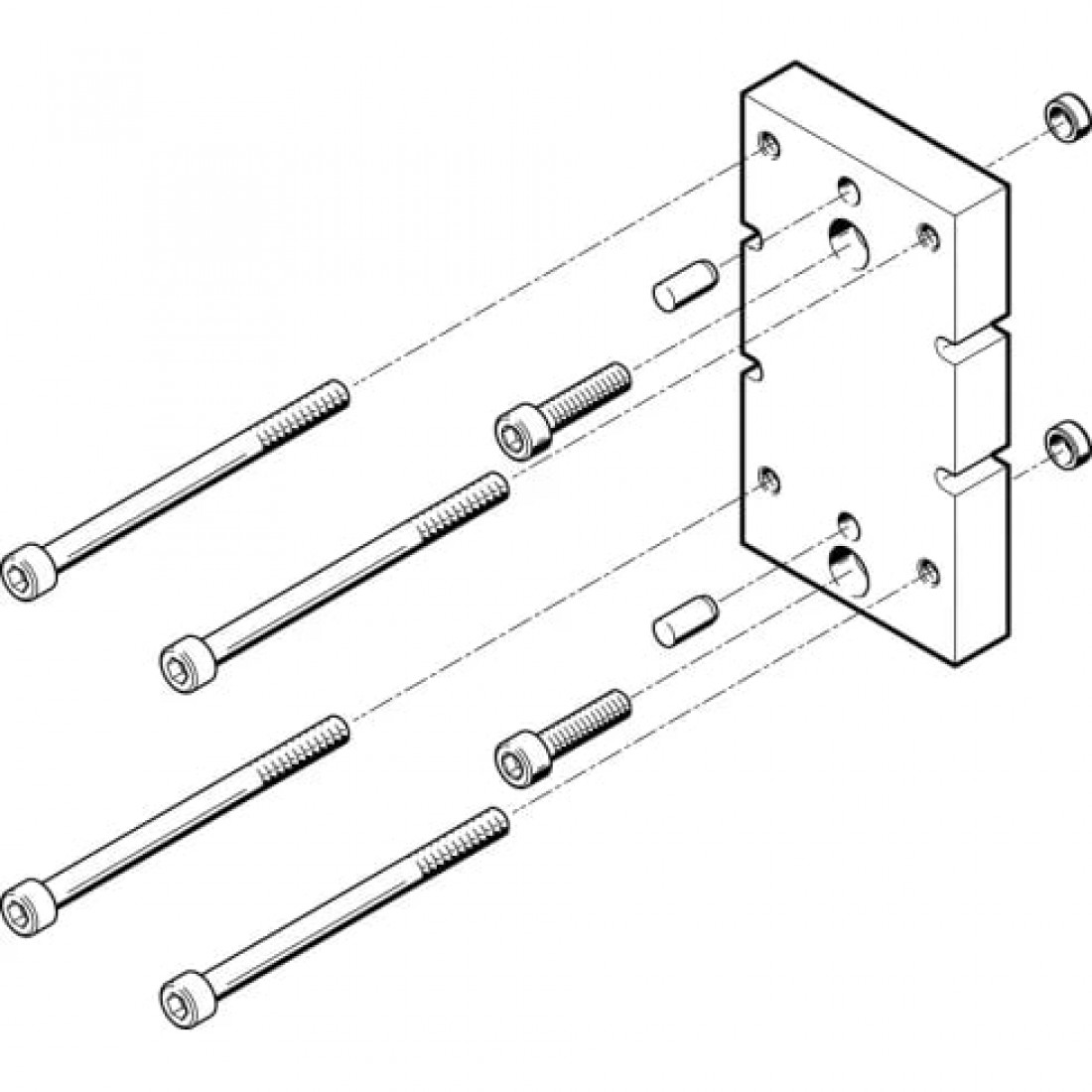 Адаптерная плита для параллельного захвата Festo HAPG-87