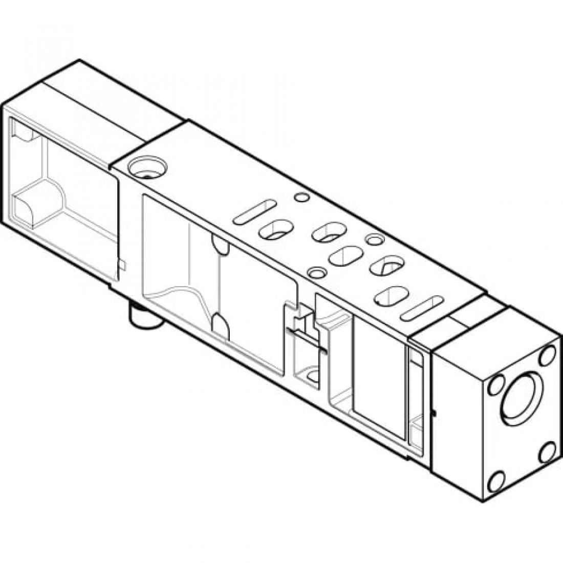 Вертикальная плита питания воздухом Festo VABF-S4-1-P1A14-G14
