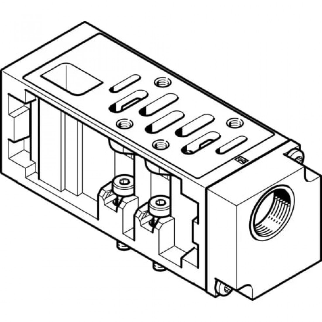 Вертикальная плита питания воздухом Festo VABF-S1-2-P1A3-G12