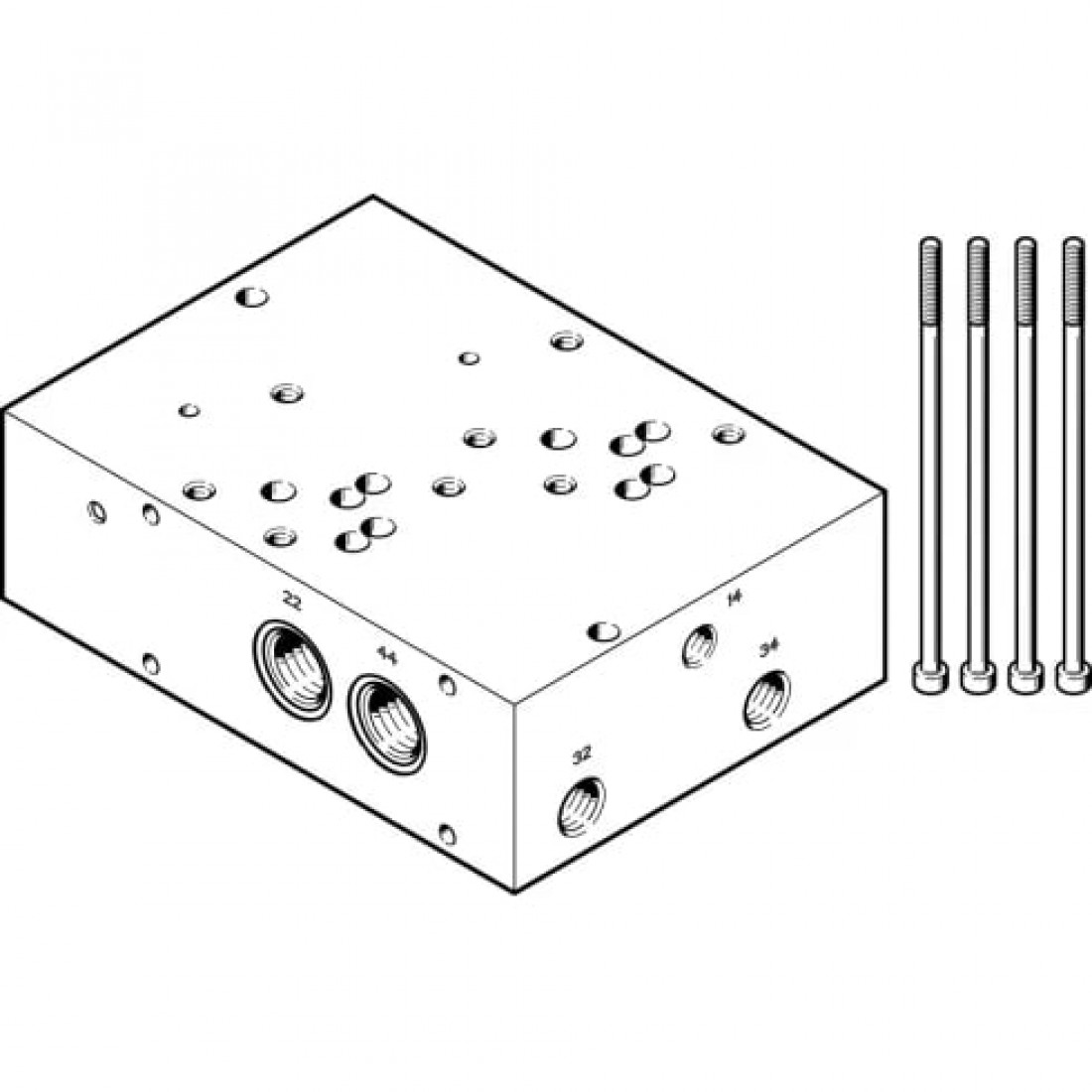 Монтажная плита Festo VABP-S1-2V1G-G38-2