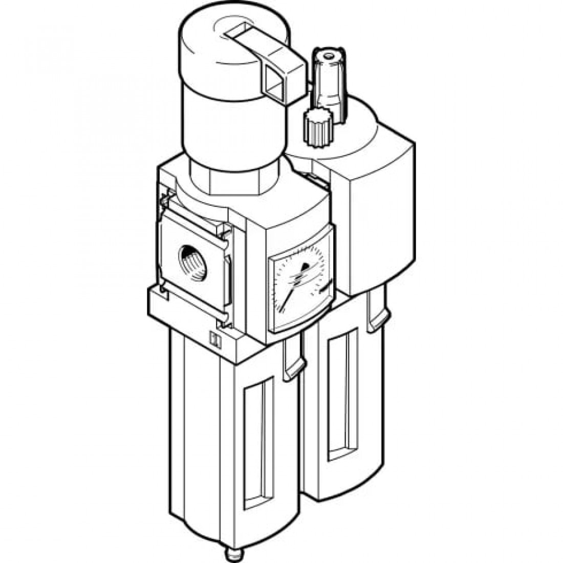 Блок подготовки воздуха, комбинация Festo MSB4-1/4-FRC13:J120M1