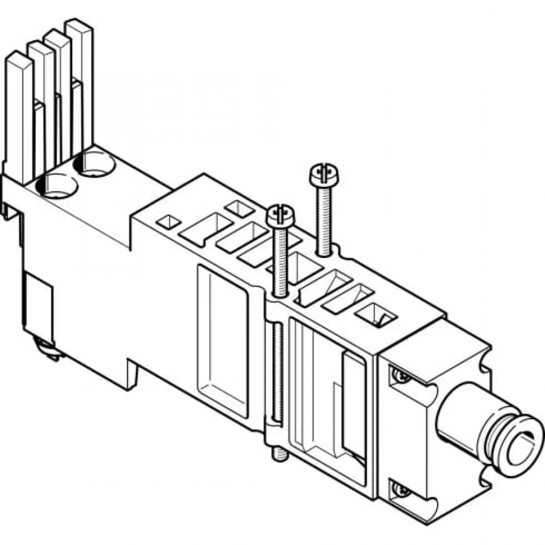 Вертикальная плита питания воздухом Festo VMPA2-VSP-QS6