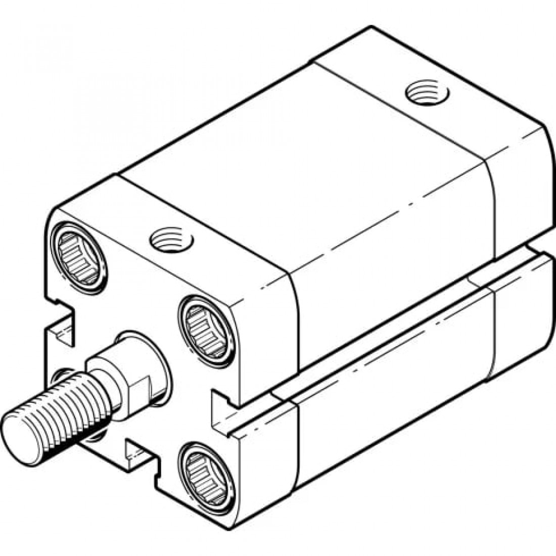 Компактный пневмоцилиндр Festo ADNP-20-60-A-P-A