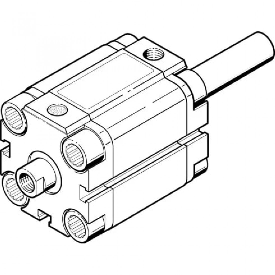 Компактный пневмоцилиндр Festo AEVU-25-P-A-S26