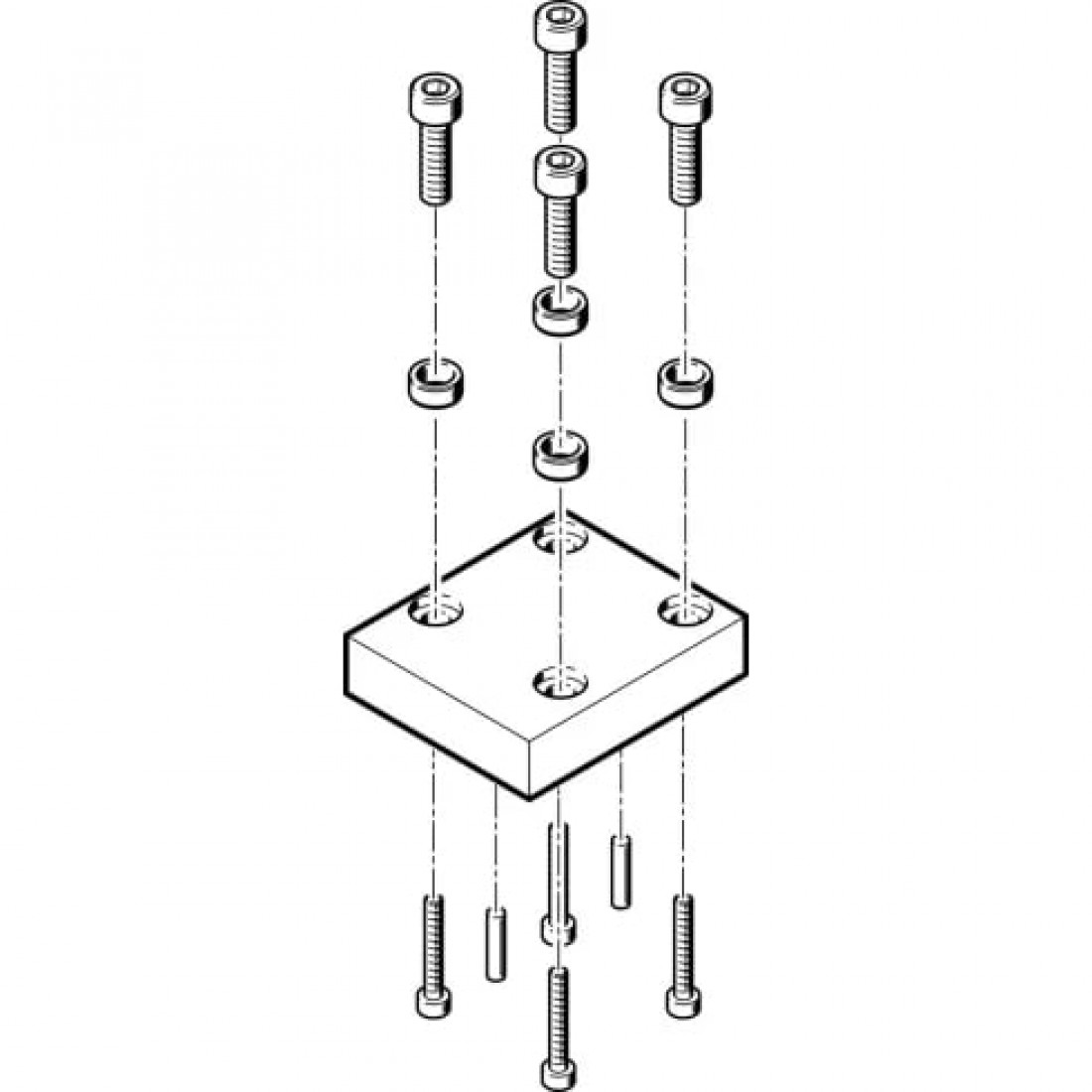 Адаптерная плита для параллельного захвата Festo HAPG-54