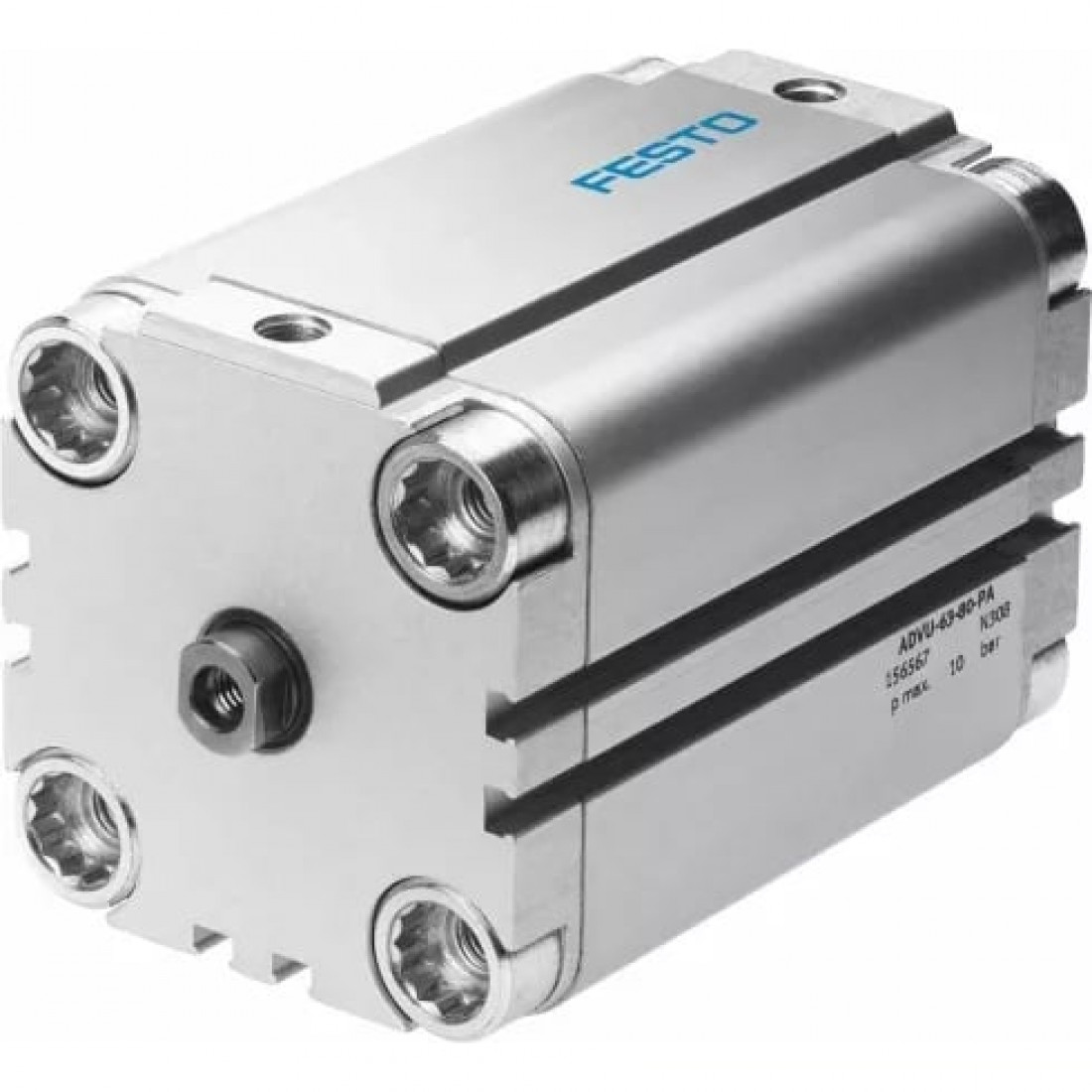 Компактный пневмоцилиндр Festo ADVU-100-20-P-A-S6